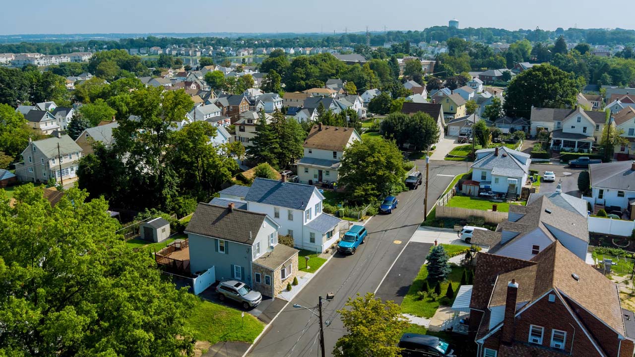 In Amerika wonen in goedkope huizen