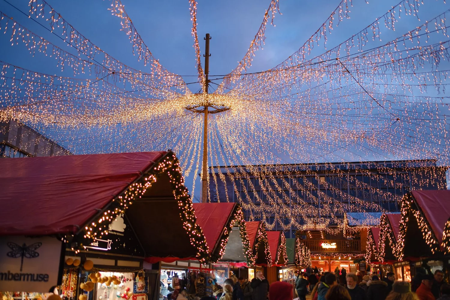 Kerstmarkten ergens in Duitsland